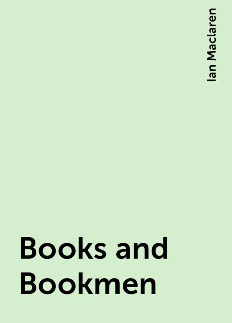 Books and Bookmen