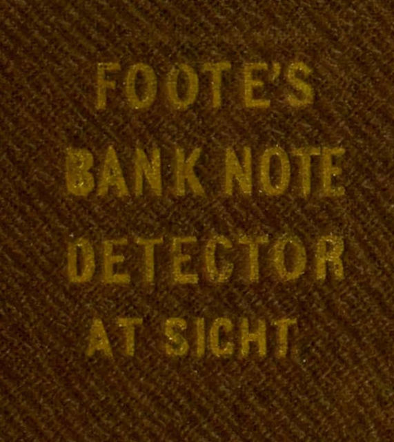 The Universal Counterfeit and Bank Note Detector at Sight