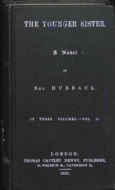 The Younger Sister, Volume II.