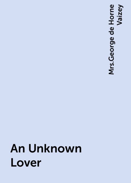An Unknown Lover