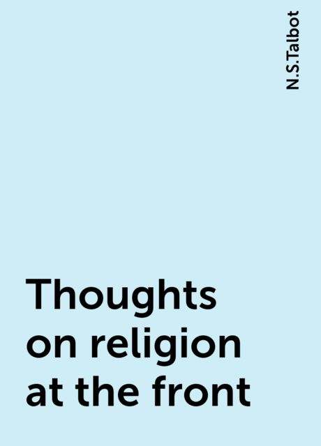 Thoughts on religion at the front