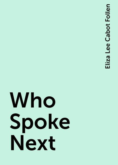 Who Spoke Next