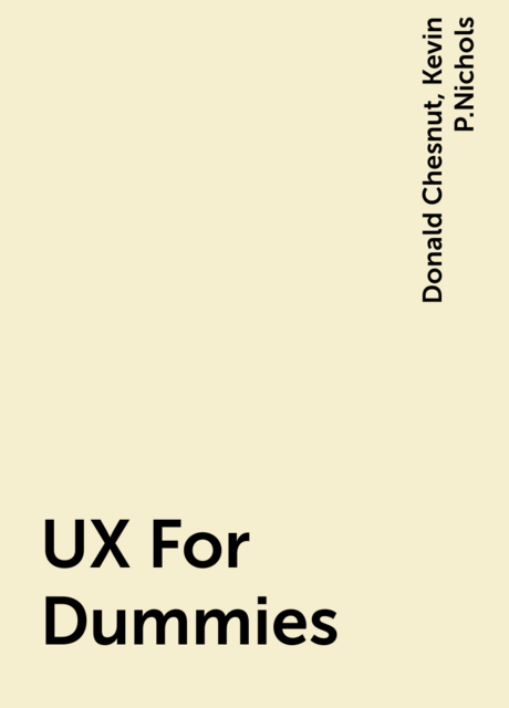 UX For Dummies
