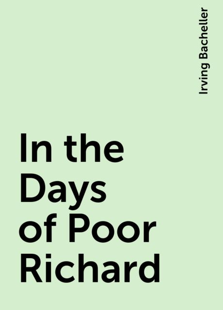 In the Days of Poor Richard