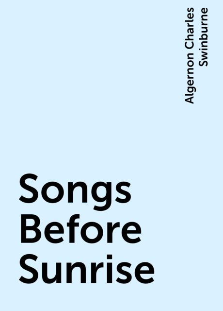 Songs Before Sunrise