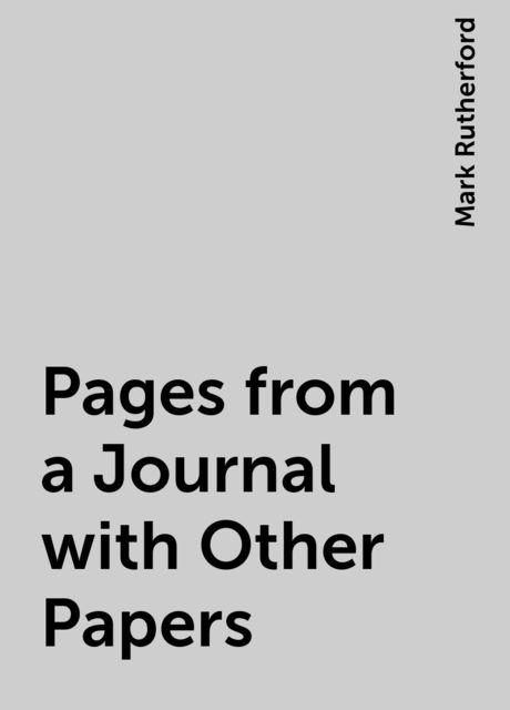 Pages from a Journal with Other Papers