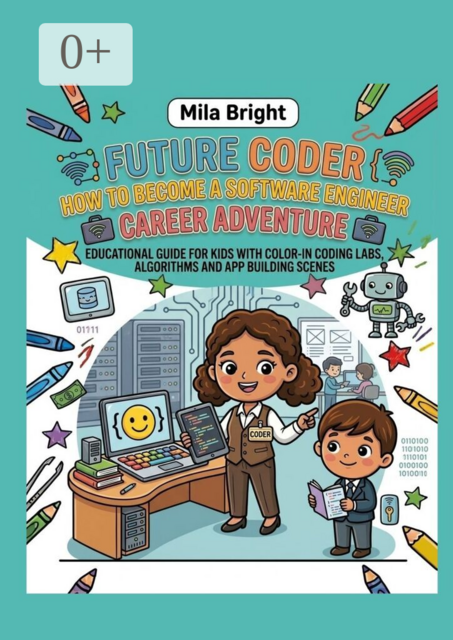 Future Coder: How to Become a Software enineer. Coding Coloring Book for Kids Ages 4—8, Fun STEM Career Activity with Big Pictures and Simple Lines