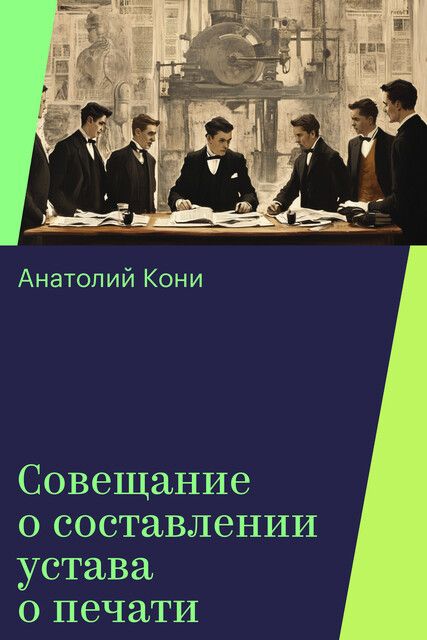 Совещание о составлении устава о печати, Анатолий Кони