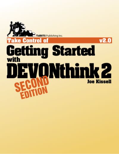 Take Control of Getting Started with DEVONthink 2 (2.0)