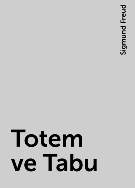 Totem ve Tabu