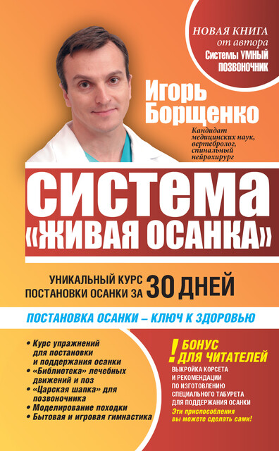 Здоровый позвоночник. Курс упражнений для поддержания осанки и избавления от боли, Игорь Борщенко