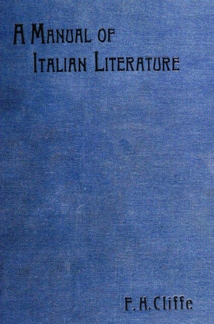 A Manual of Italian Literature