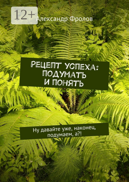 Рецепт успеха: подумать и понять. Ну давайте уже, наконец, подумаем, а