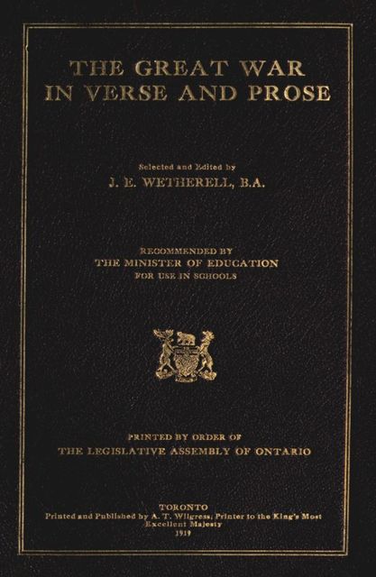 The Great War in Verse and Prose