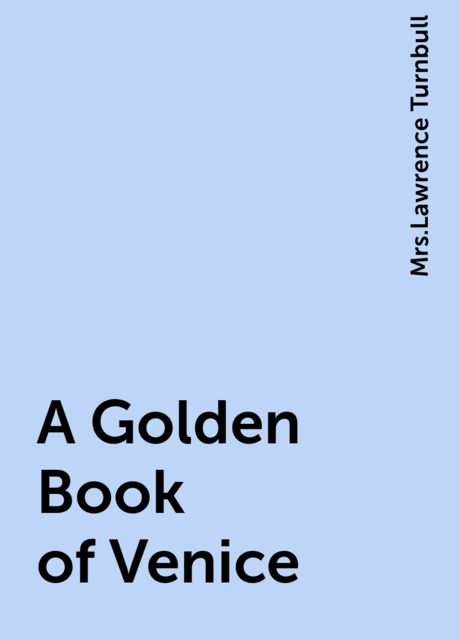 A Golden Book of Venice