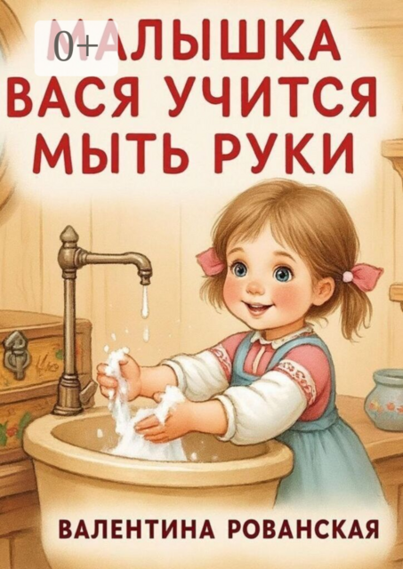 Малышка Вася учится мыть руки