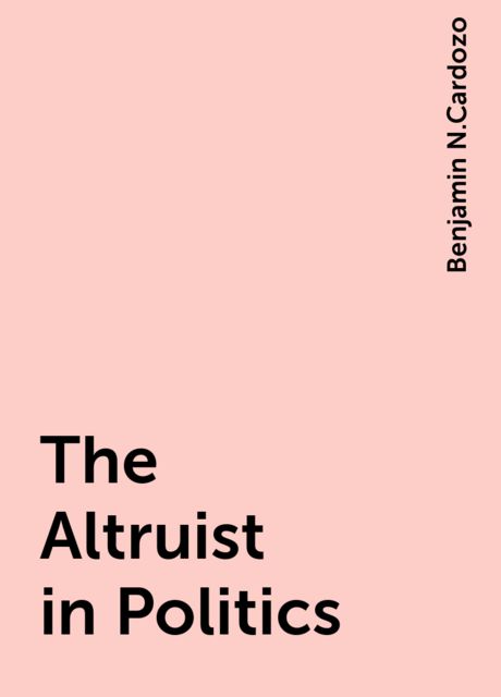 The Altruist in Politics