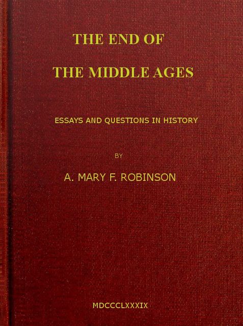 The End of the Middle Ages