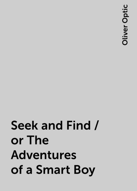Seek and Find / or The Adventures of a Smart Boy