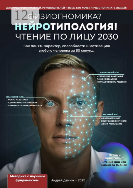 Физиогномика? Нейротипология! Чтение по лицу 2030. Как понять характер, способности и мотивацию любого человека за 60 секунд, Андрей Демчук