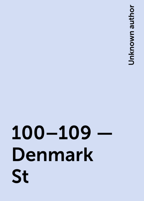 100–109 – Denmark St