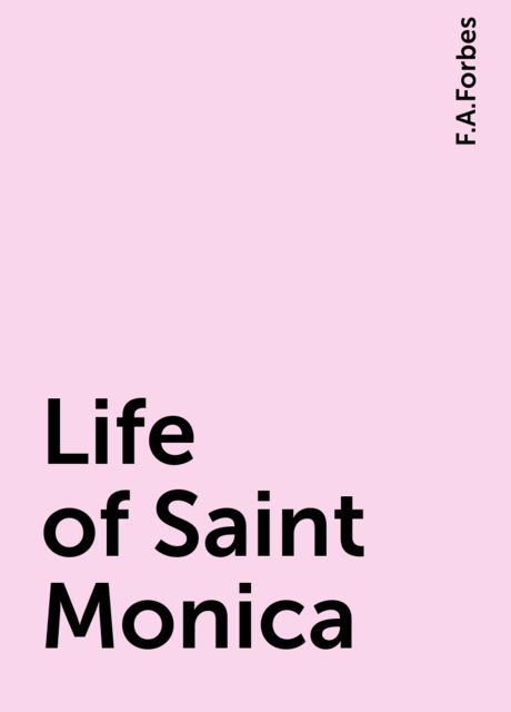 Life of Saint Monica