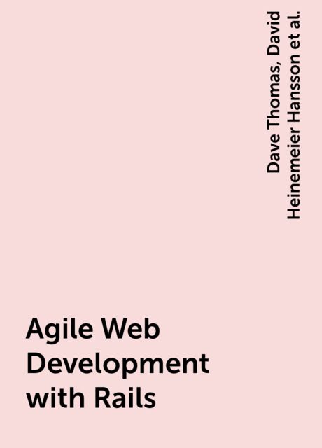 Agile Web Development with Rails
