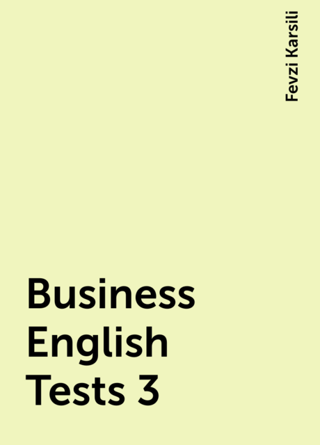 Business English Tests 3