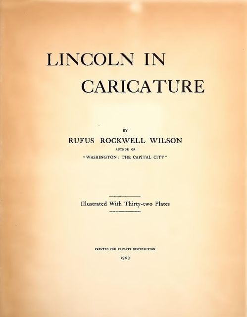Lincoln in Caricature