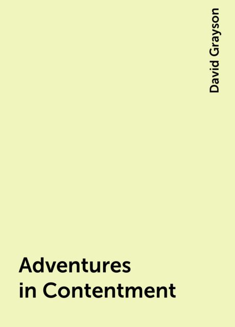 Adventures in Contentment