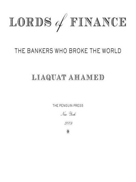 Lords of Finance