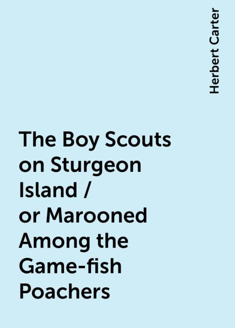 The Boy Scouts on Sturgeon Island / or Marooned Among the Game-fish Poachers