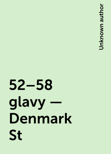 52–58 glavy – Denmark St