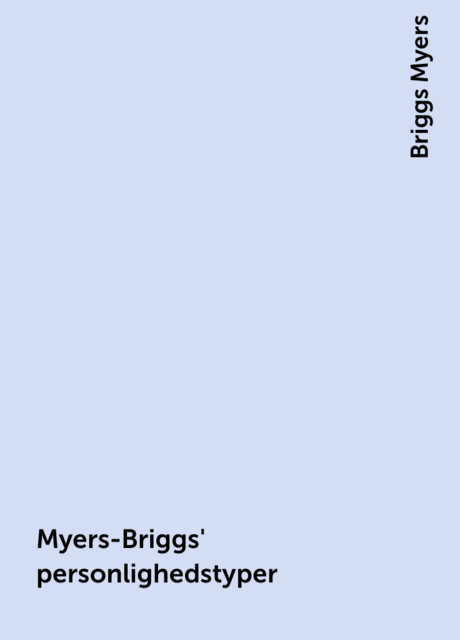 Myers-Briggs' personlighedstyper