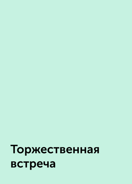 Торжественная встреча, 