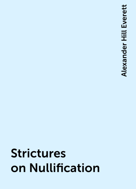 Strictures on Nullification