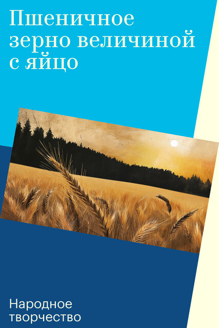 Пшеничное зерно величиной с яйцо