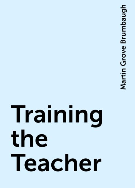 Training the Teacher