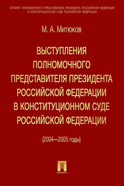Выступления полномочного представителя Президента РФ в Конституционном суде (2004–2005 гг)