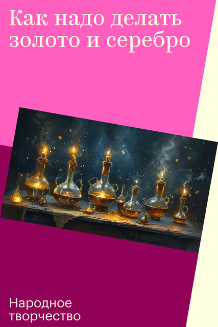 Как надо делать золото и серебро