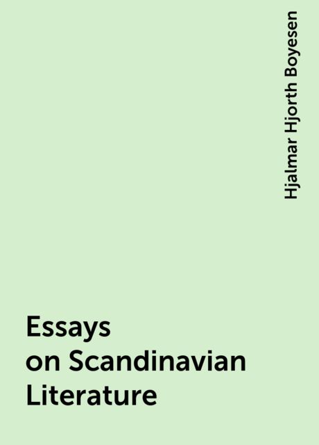 Essays on Scandinavian Literature