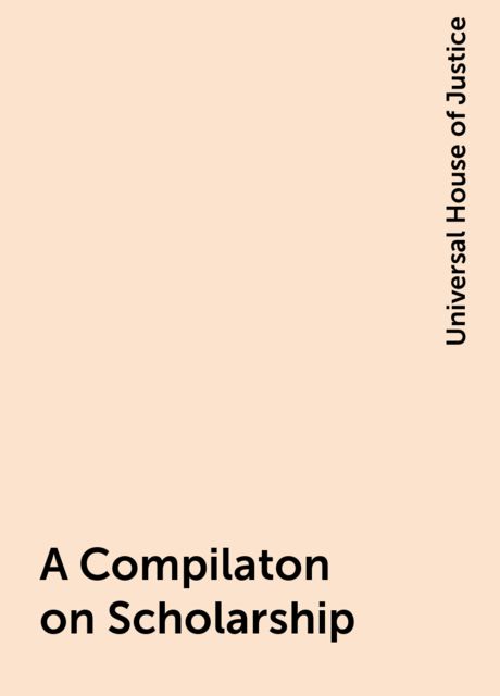 A Compilaton on Scholarship