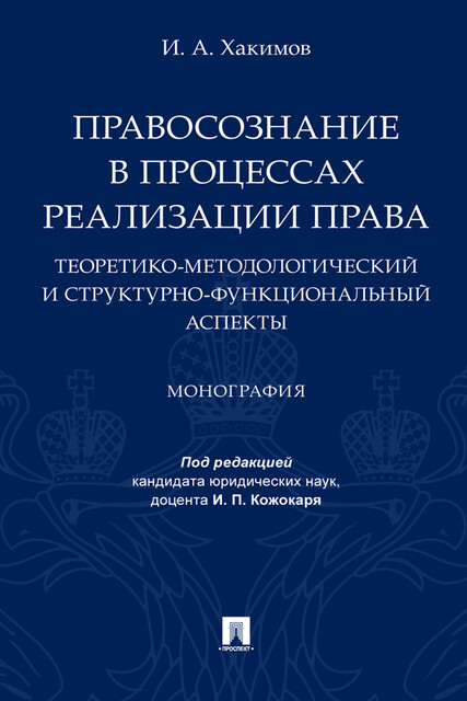 Правосознание в процессах реализации права: теоретико-методологический и структурно-функциональный аспекты. Монография