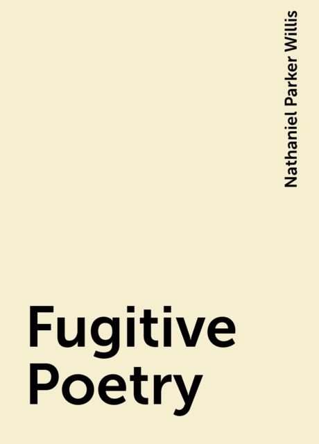 Fugitive Poetry