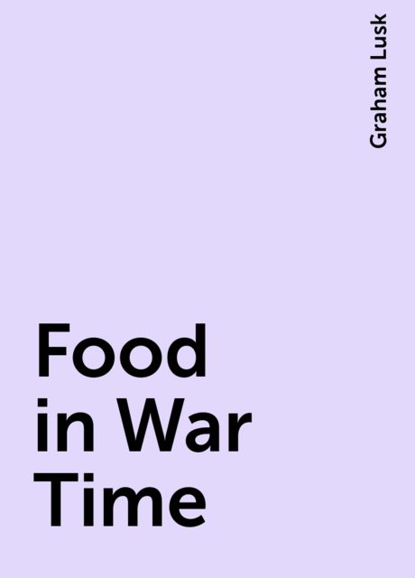 Food in War Time
