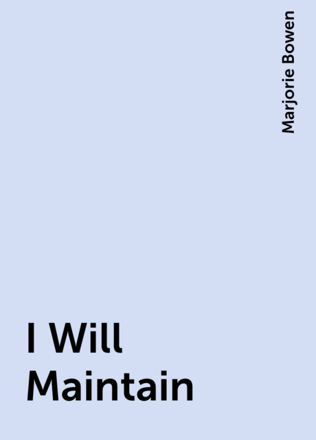 I Will Maintain