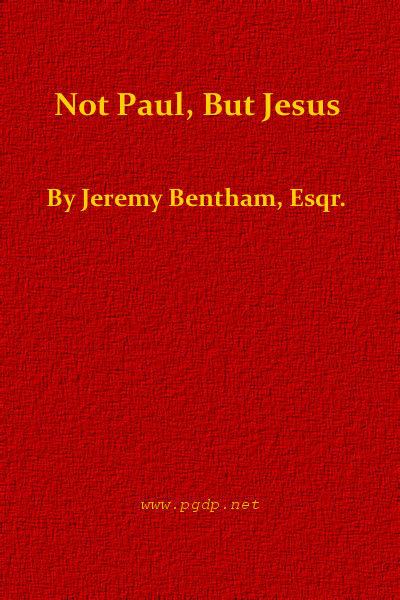 Not Paul, But Jesus