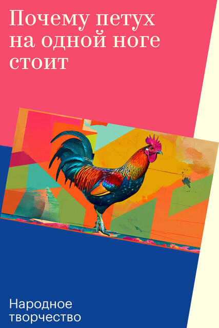 Почему петух на одной ноге стоит