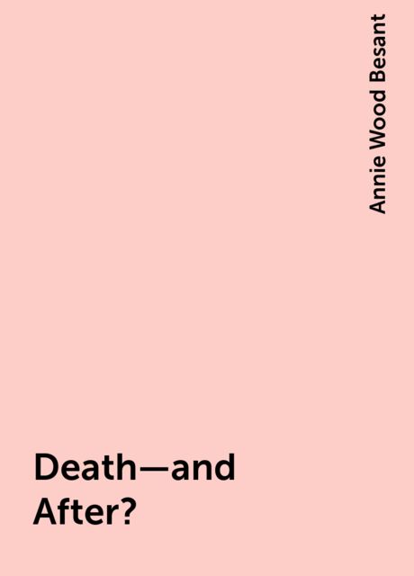 Death—and After