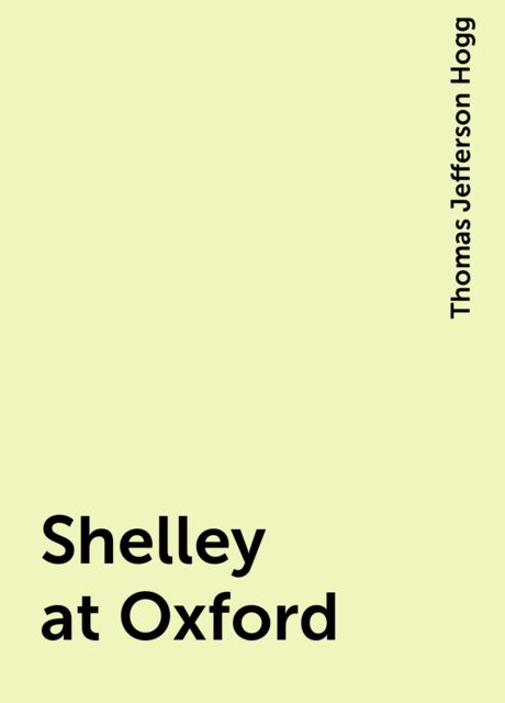 Shelley at Oxford